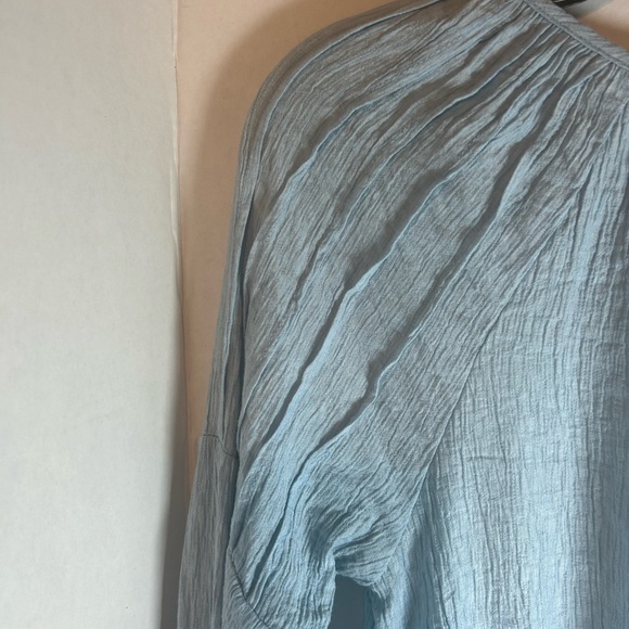 Blue Rain Peasant Boho Womens Top Sz M - Picture 7 of 10